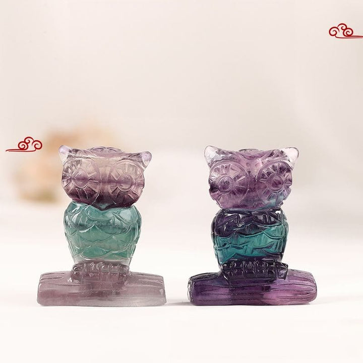 Olivenorma Fluorite Candy Color Owl Ornament