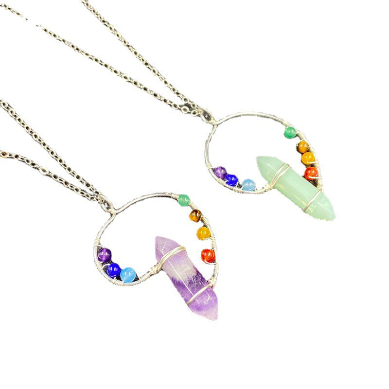 Olivenorma Chakra Orgone Color Swirl Necklace