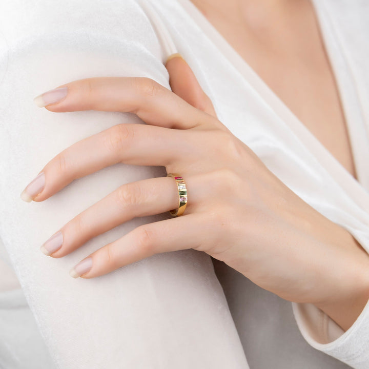 Olivenorma Mother Gifts Baguette Birthstone Ring - image 4