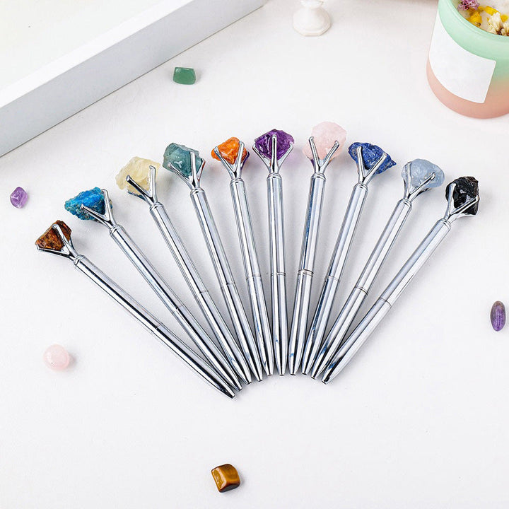 Olivenorma Raw Stone Manifestation Pen Gemstone Decoration - image 0