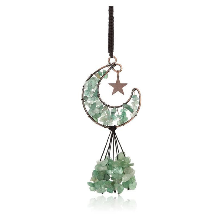 Olivenorma Moon And Star Chakra Crystal Wind Chime