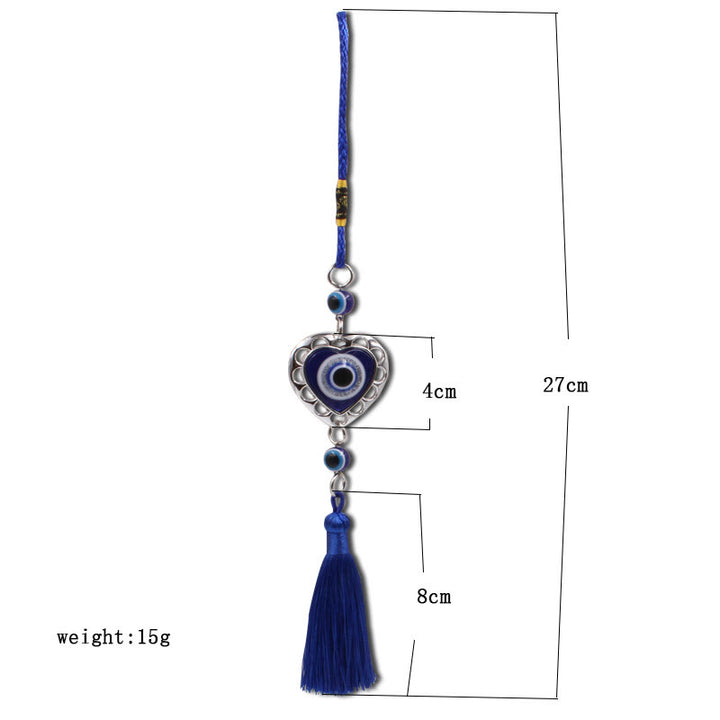 Olivenorma Blue Evil Eye Tassel Car Ornament