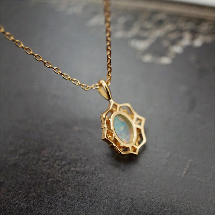 Olivenorma Vintage Style Copper Lace Adjustable Necklace