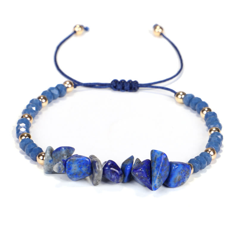 Olivenorma Bohemian Crystal Gravel String Bracelet