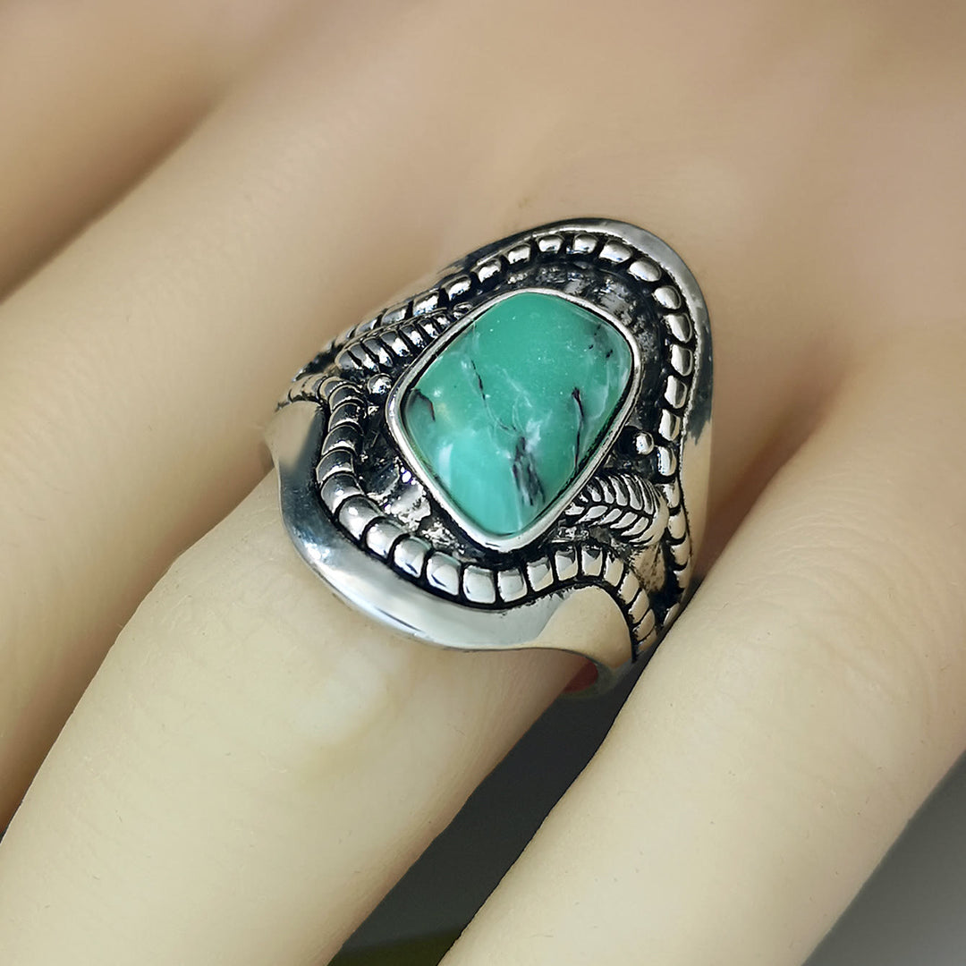 Olivenorma Vintage Large Turquoise Ring