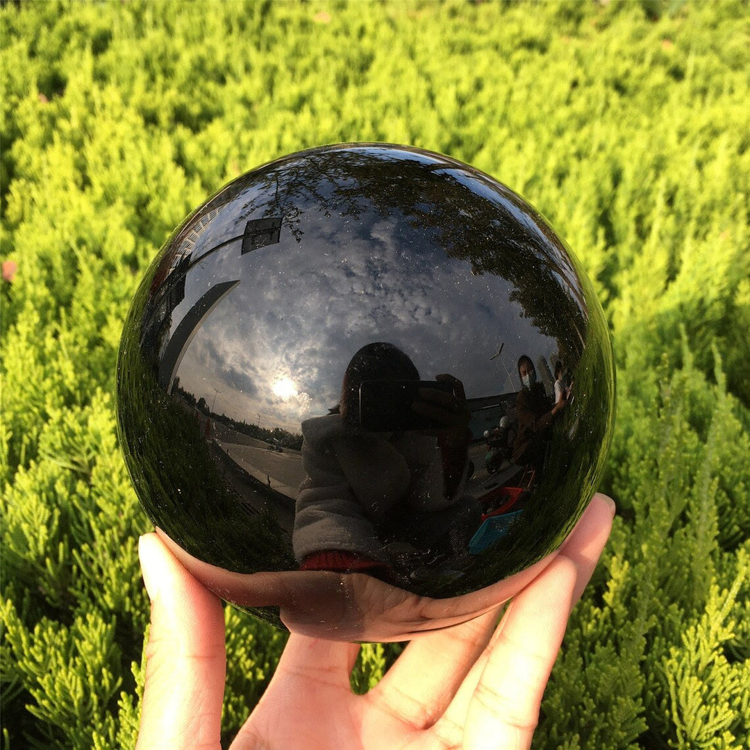 Olivenorma Obsidian Crystal Sphere Decoration