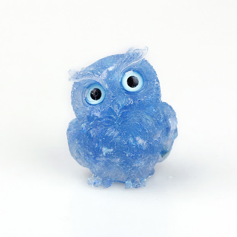 FREE Today: Natural Crystal Owl Healing Gemstone Decoration - Aquamarine+Sequins - image 26