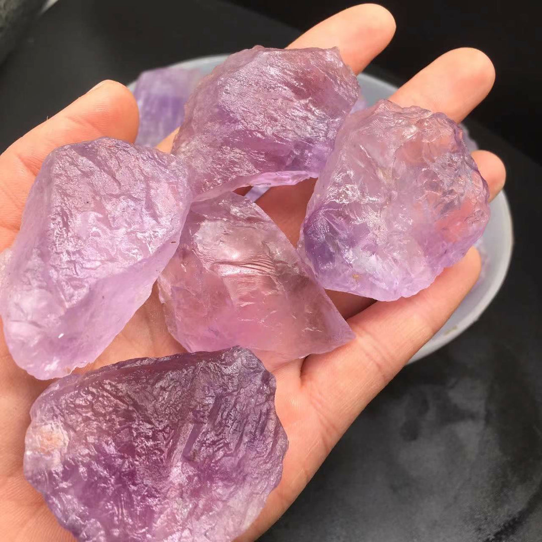Olivenorma Crystal Rainbow Fluorite Natural Stone - 3-5cm - Pink Crystal - image 20