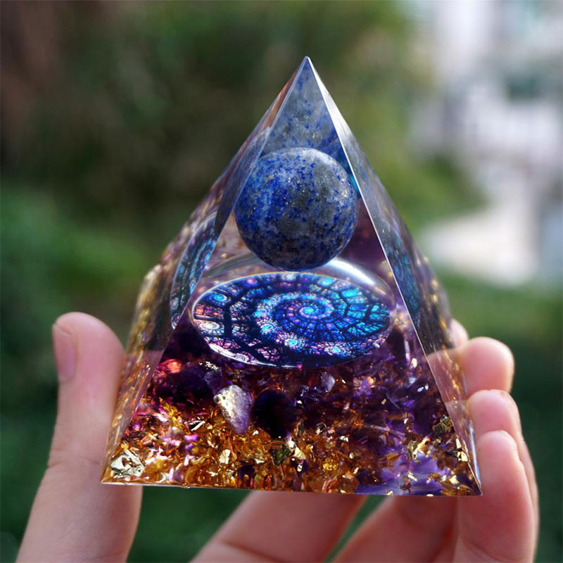 FREE Today: Celestial Gateway-Amethyst & Lapis Lazuli Sphere Orgone Pyramid - image 3
