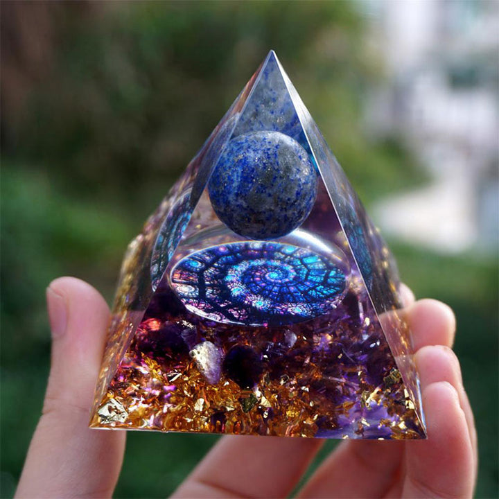 FREE Today: Celestial Gateway-Amethyst & Lapis Lazuli Sphere Orgone Pyramid - image 3