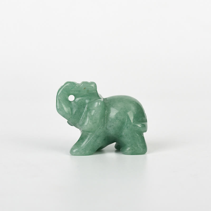 Olivenorma 1.5/2 Inches Carved Elephant Figurine Gemstone Decoration - image 26