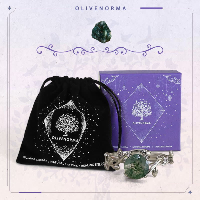 FREE Today: "Waterweed Dream" - S925 Silver Moss Agate Ring - image 10