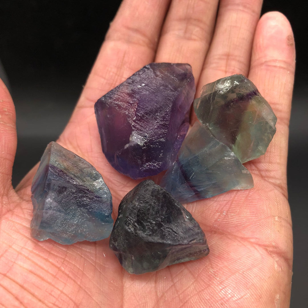 Olivenorma Crystal Rainbow Fluorite Natural Stone