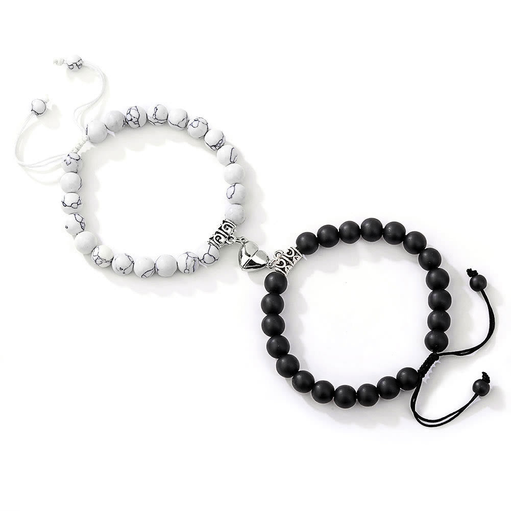 Olivenorma 2pcs Magnet Attract Couple Bracelet Set