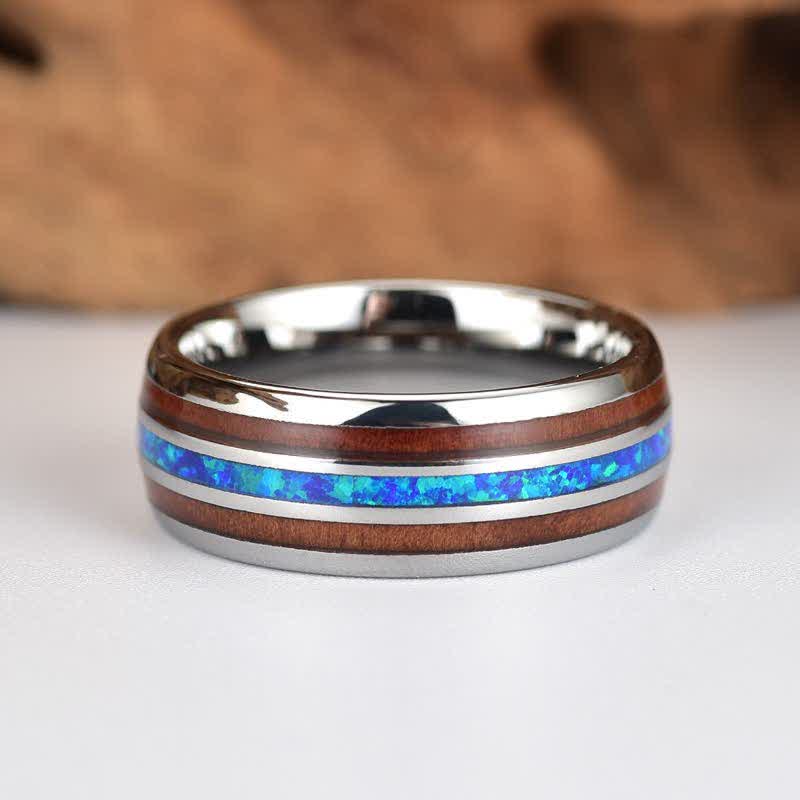 FREE Today: Koa Wood and Abalone Shell Tungsten Ring - image 8
