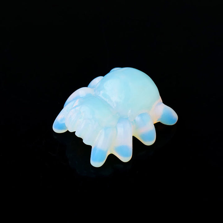 Olivenorma Natural Crystal Spider Carving Gemstone Decoration - Opalite - image 1