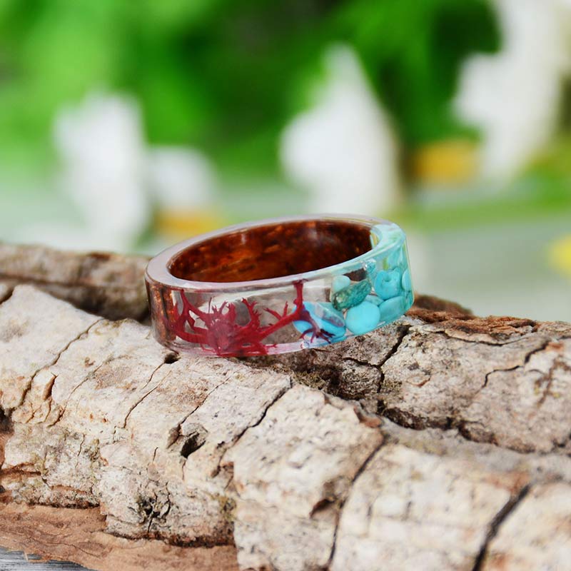 Olivenorma Intellectual & Optimistic - Handmade Wood Ring - image 9