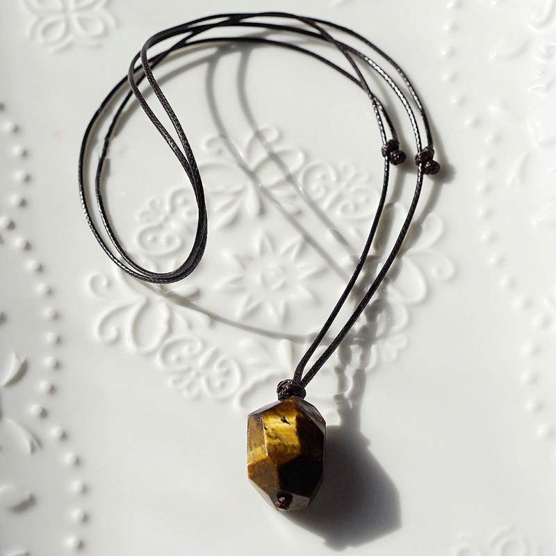 Natural Tiger Eye Protection Gemstone Neclace