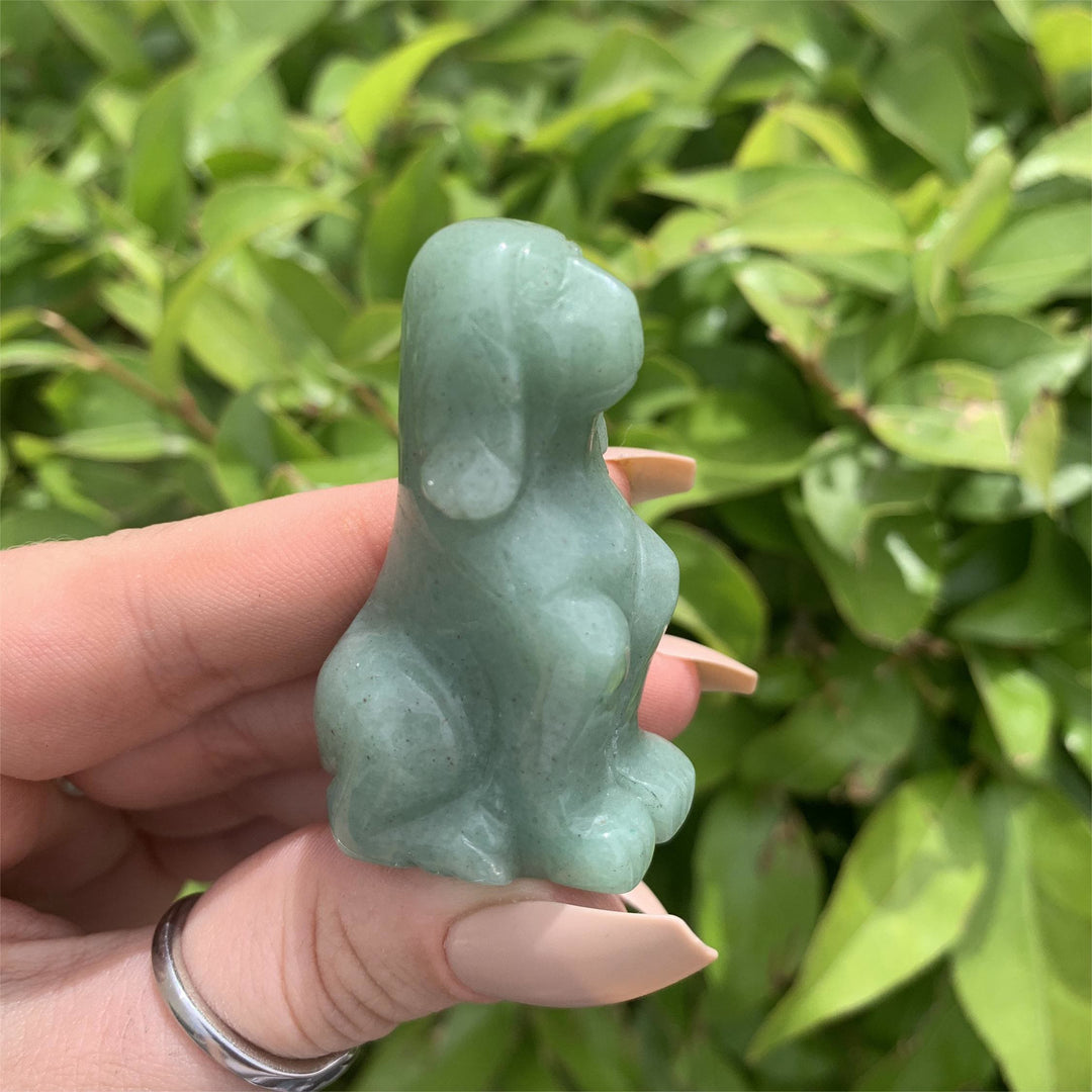Olivenorma Green Aventurine Dog Stone Carving Gemstone Decoration - image 4
