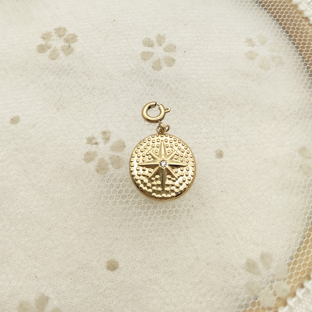 Olivenorma Geometric Round Or Water Drop Crystal Gold Pendant Necklace - Round & White Zircon #5 - Necklace #4 - image 40