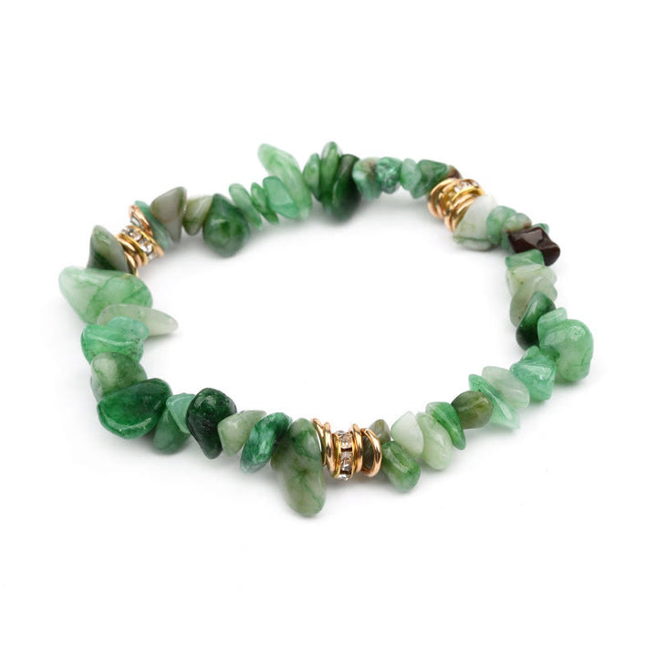 Olivenorma Irregular Stone Crystal Crushed Beads Bracelet