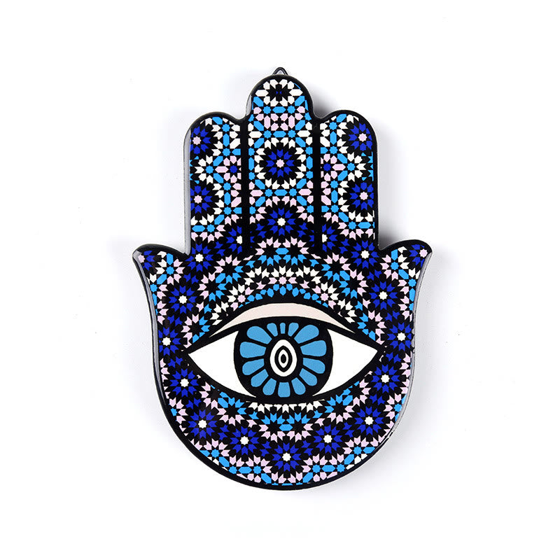 Olivenorma Hamsa Evil Eye Jewelry Tray Plate Coaster