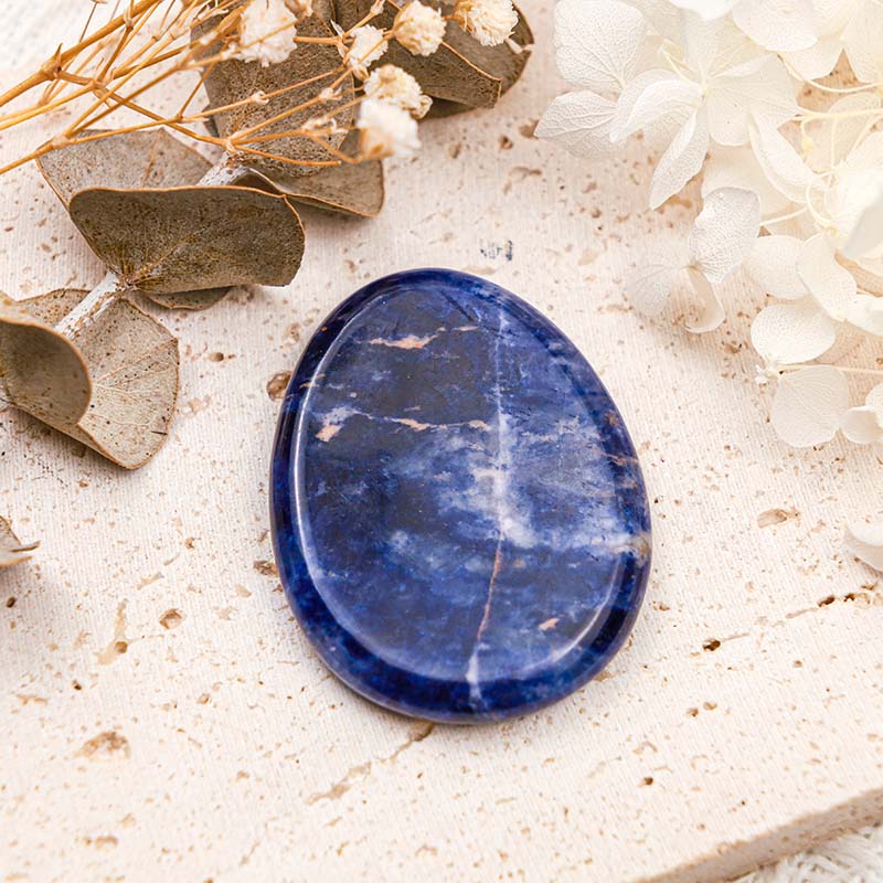 Olivenorma Sodalite Calm Thumb Worry Stone