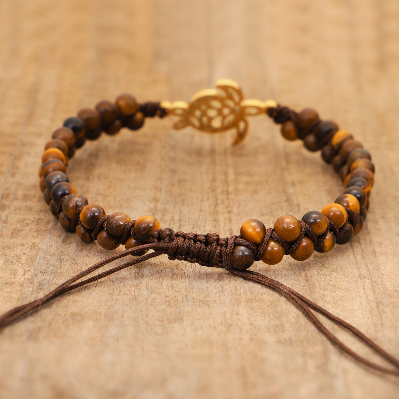 Natural Stone Turtle Bracelet