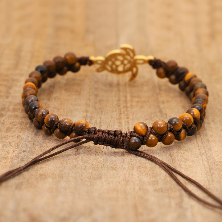 Natural Stone Turtle Bracelet