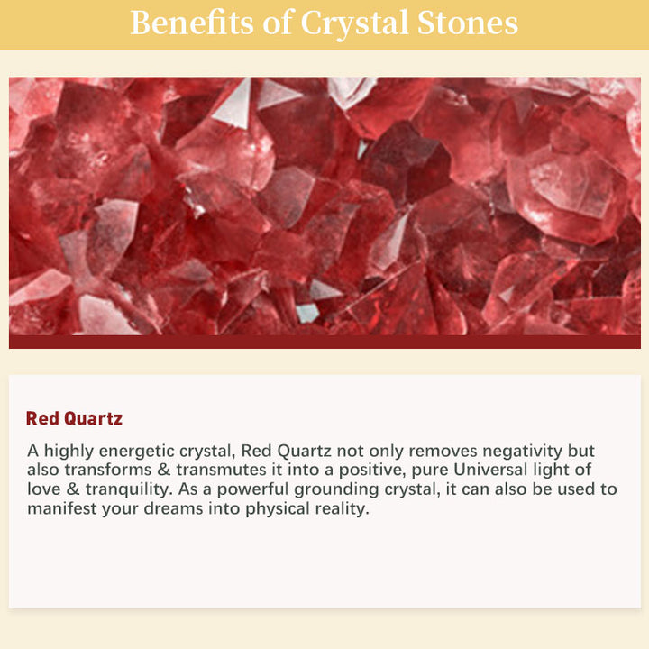 Red Quartz Grounding & Balancing Gemstone Neclace