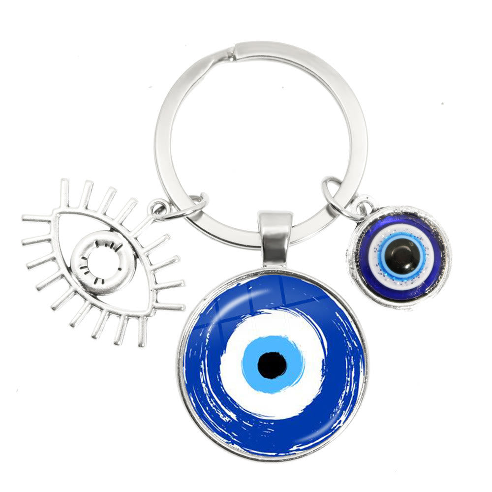 Olivenorma Blue Evil Eye Hamsa Epoxy Keychain - Evil Eye#9 - image 8