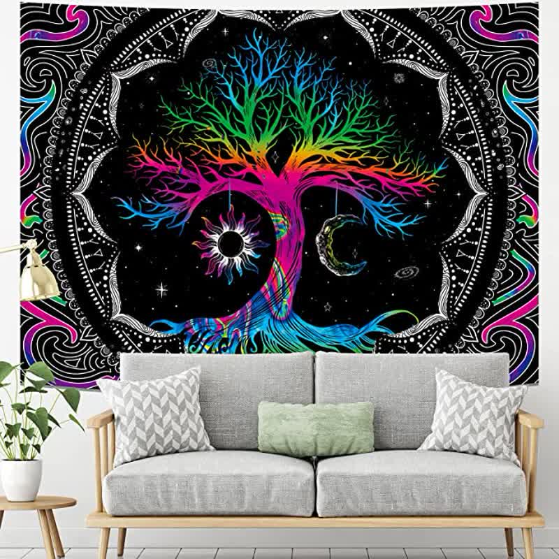 Olivenorma Tree Of Life Vintage Wall Hanging Tapestry