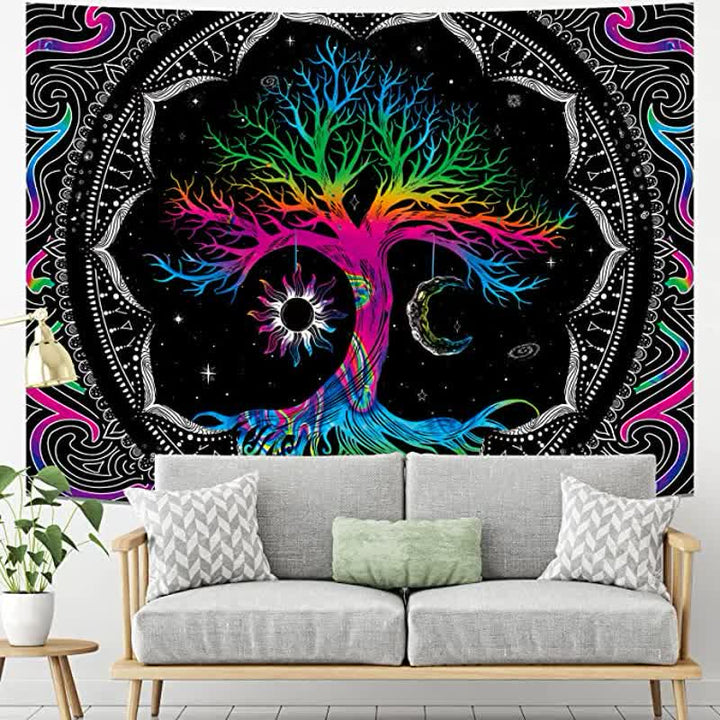 Olivenorma Tree Of Life Vintage Wall Hanging Tapestry