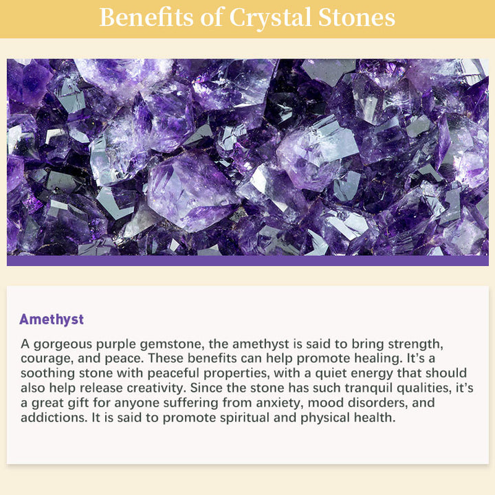 Natural Amethyst Balance Healing Crystal