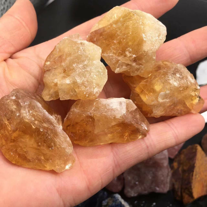 Olivenorma Crystal Rainbow Fluorite Natural Stone - 3-5cm - Brazilian Citrine - image 19