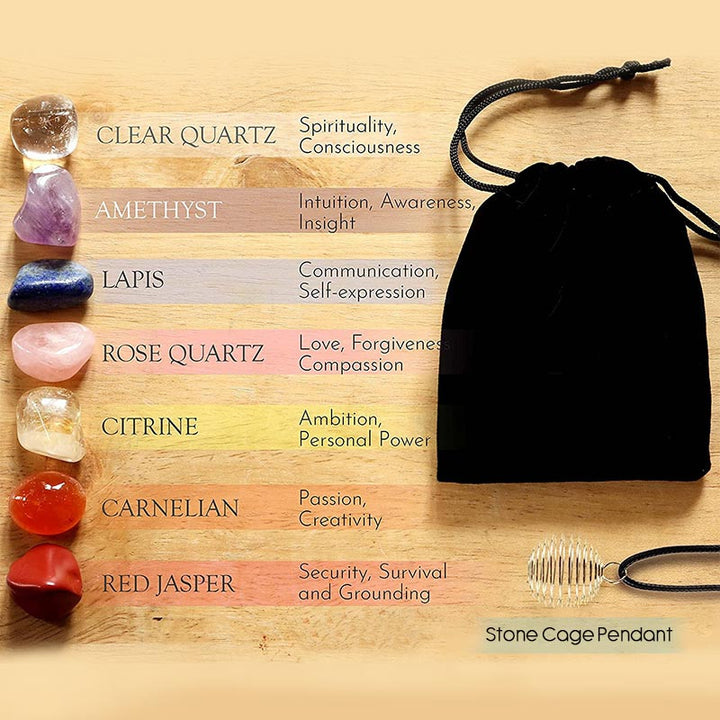 Chakra Yoga Healing Natural Crystal Set