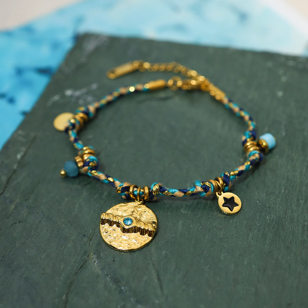 Olivenorma Bohemian 18k Stainless Steel Vintage Braided Bracelet