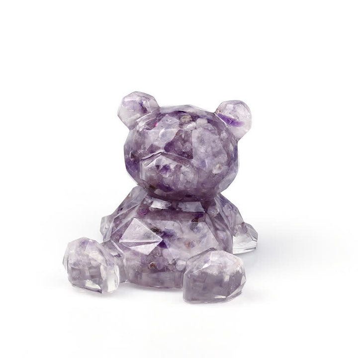 Olivenorma Crystal Mirror Bear Gemstone Decoration