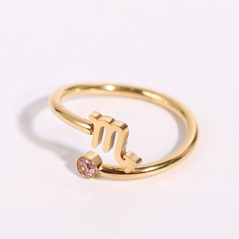 Olivenorma Zodiac Birthstone Ring