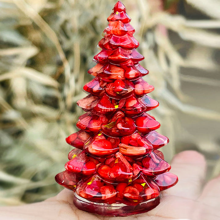 Olivenorma Christmas Tree Natural Crystal Stone Decoration