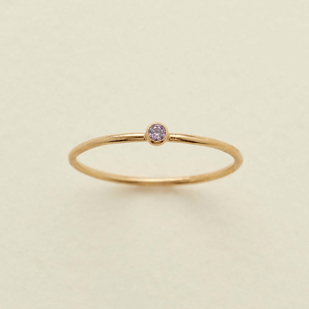 Olivenorma Birthstone 12 Month Birth Slim Ring