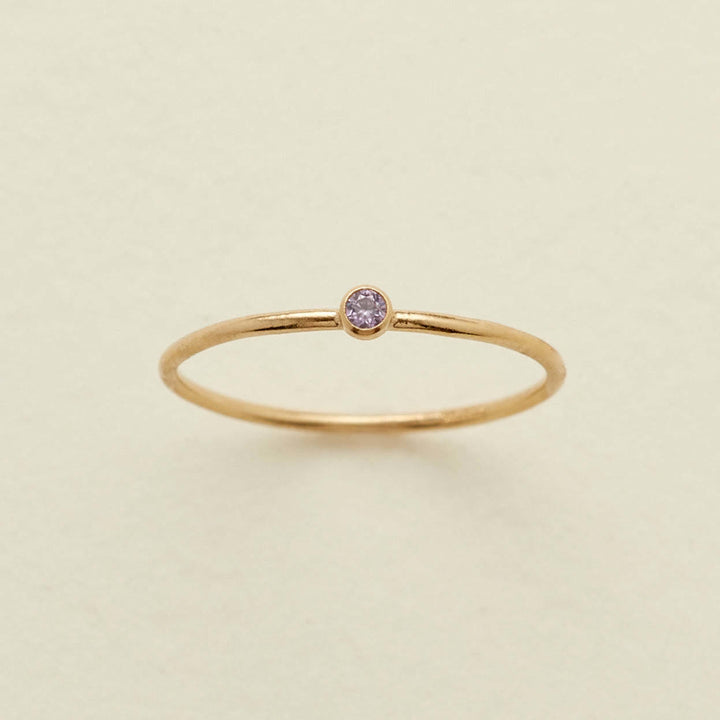 Olivenorma Birthstone 12 Month Birth Slim Ring