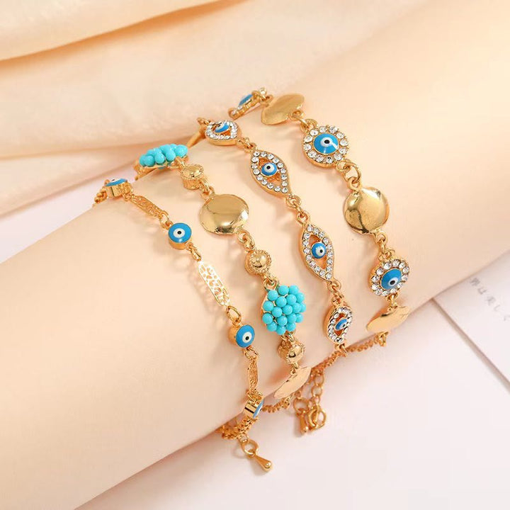 Olivenorma Blue Turquoise Evil Eye Bracelet