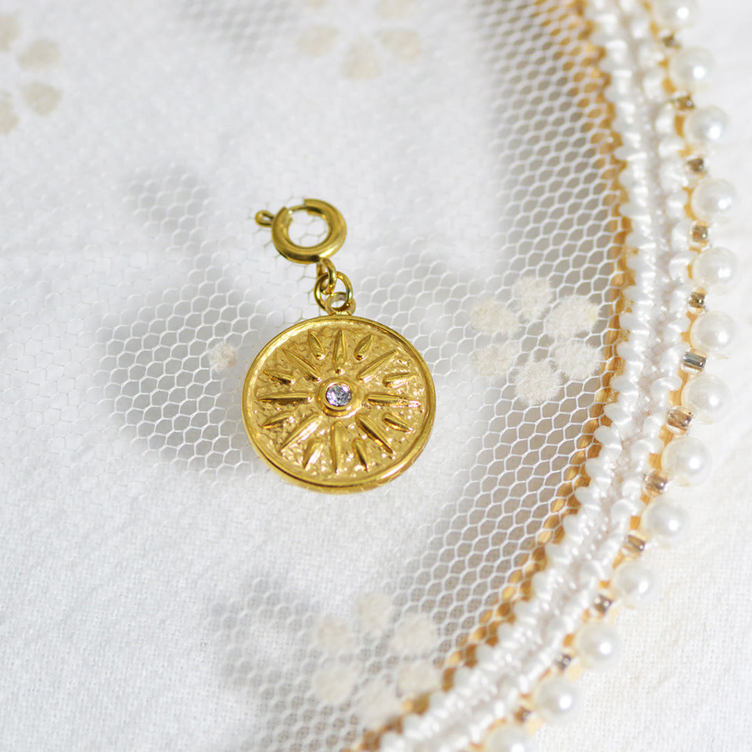 Olivenorma Geometric Round Or Water Drop Crystal Gold Pendant Necklace - Round & White Zircon #4 - Necklace #4 - image 38
