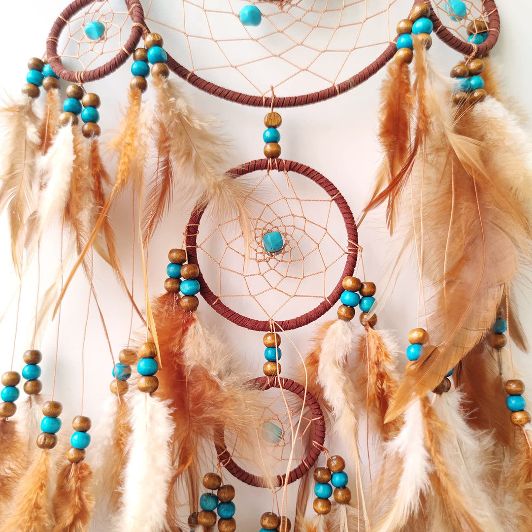 Olivenorma Citrine Turquoise Tree Of Life Feather Dream Catcher