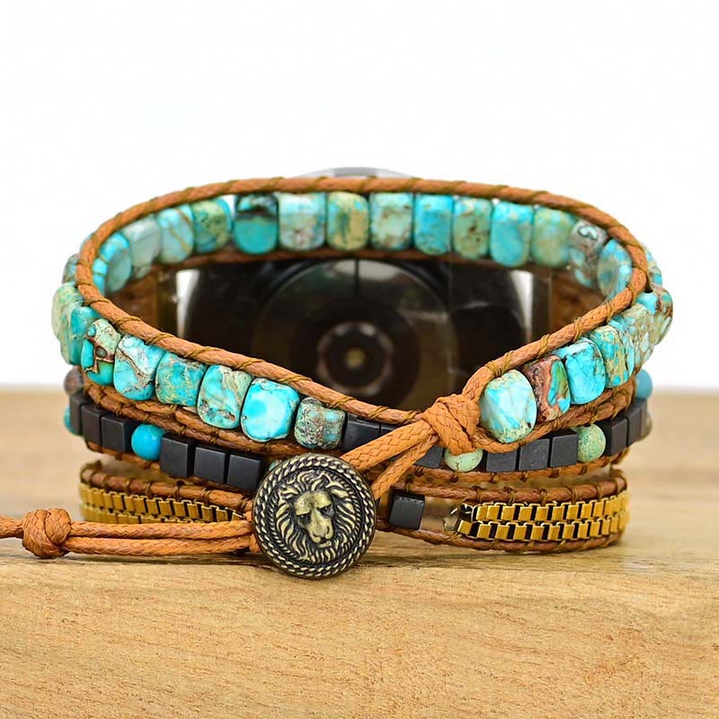 Olivenorma Emperor Stone Black Tourmaline Samsung Strap Wrap Bracelet