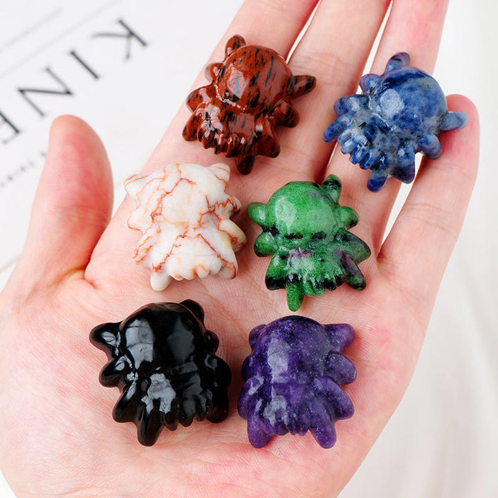 Olivenorma Natural Crystal Spider Carving Gemstone Decoration - image 35