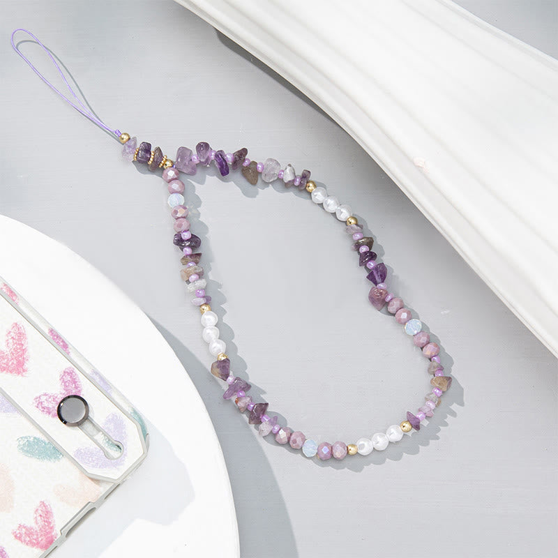 Olivenorma Colorful Gravel Pearl Color Matching Mobile Phone Strap