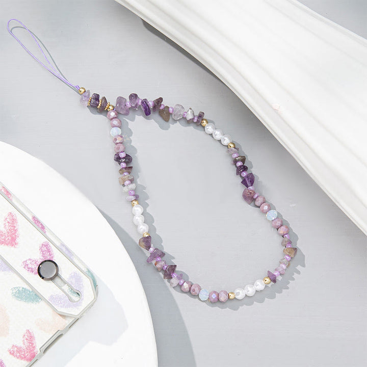 Olivenorma Colorful Gravel Pearl Color Matching Mobile Phone Strap