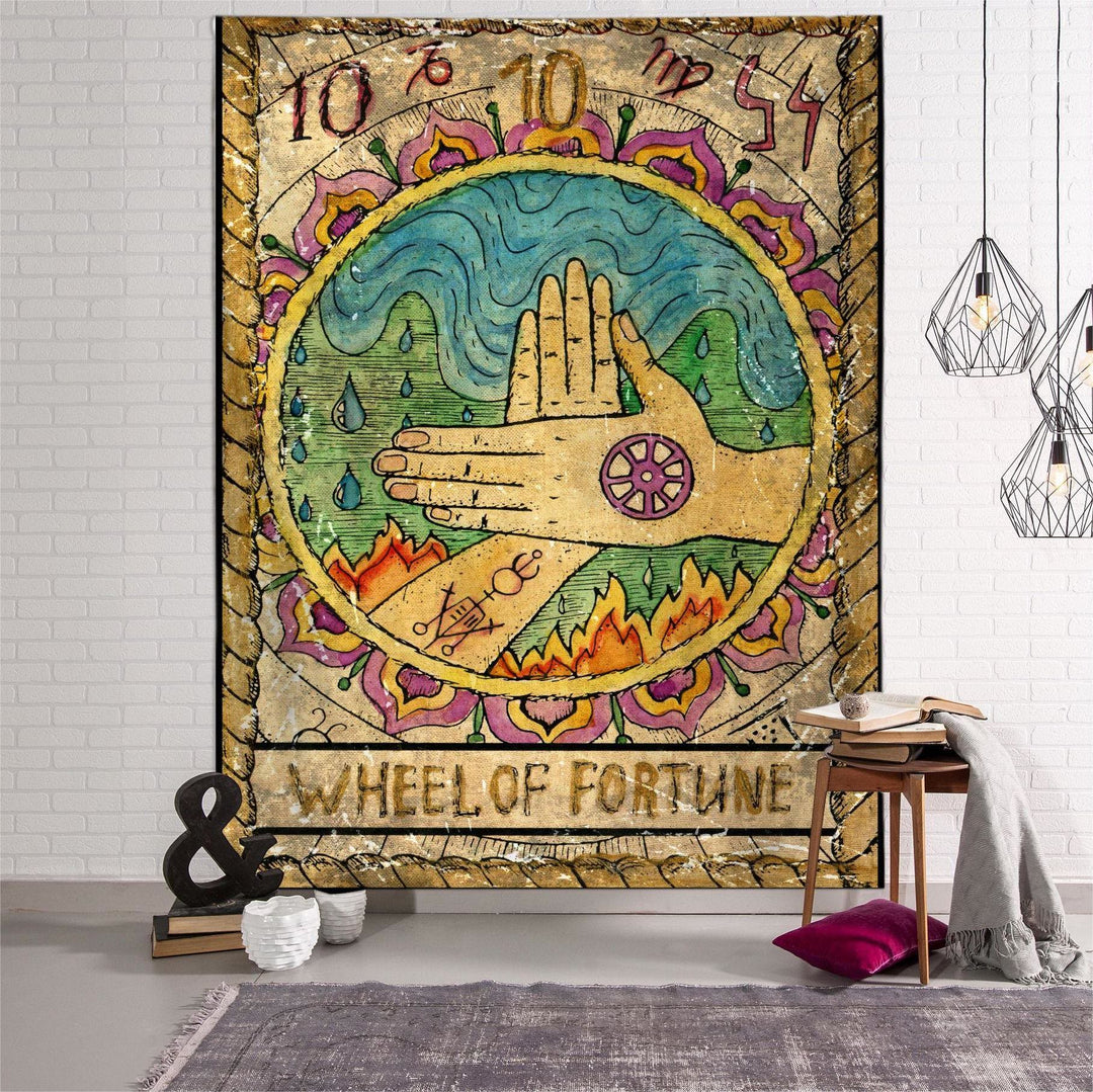 Olivenorma Witch Fairy Zodiac Horoscope Tapestry Pattern - 150*200cm - Flannel - Palm & WHEEL OF FORTUNE - image 2